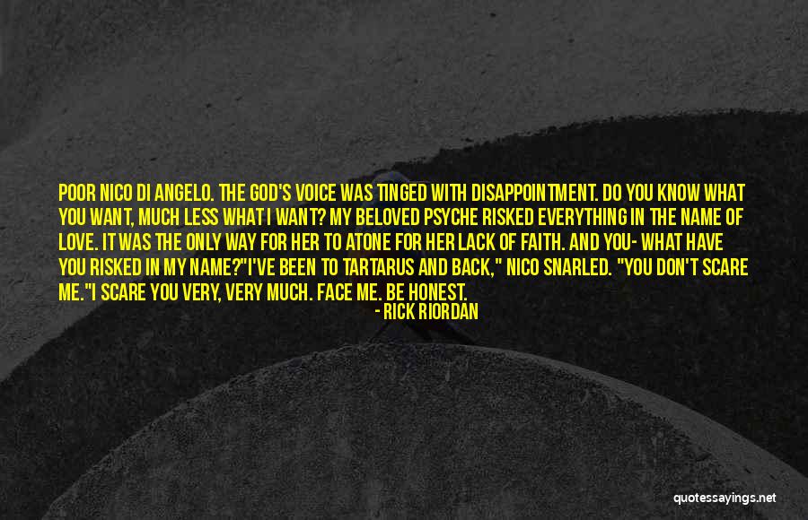 Disappointment And God Quotes By Rick Riordan