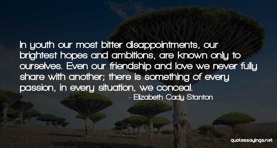 Disappointment In Friendship Quotes By Elizabeth Cady Stanton Disappointment In Friendship Quotes By Elizabeth Cady Stanton