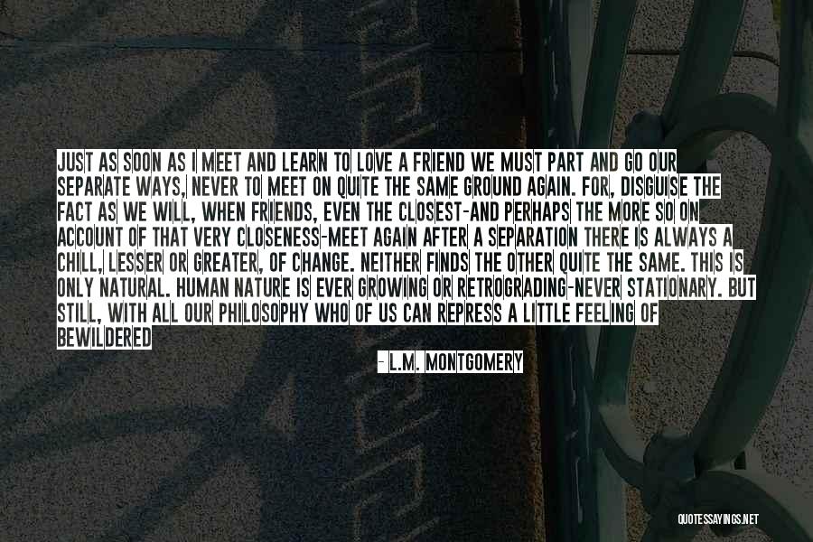 Disappointment In Friendship Quotes By L.M. Montgomery Disappointment In Friendship Quotes By L.M. Montgomery