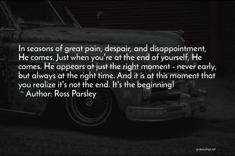 Disappointment In Yourself Quotes By Ross Parsley