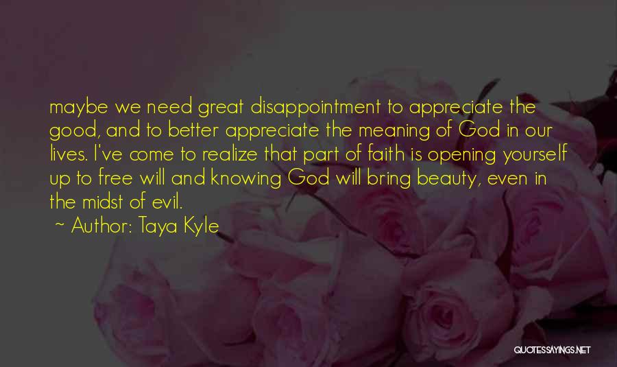 Disappointment In Yourself Quotes By Taya Kyle