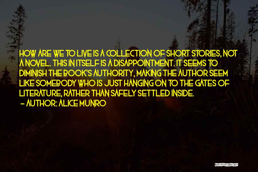 Disappointment Short Quotes By Alice Munro