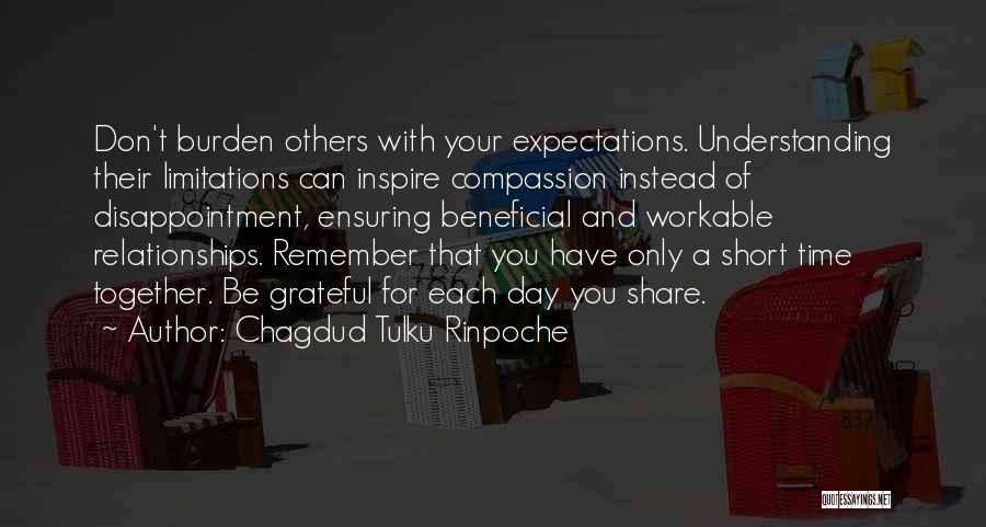 Disappointment Short Quotes By Chagdud Tulku Rinpoche