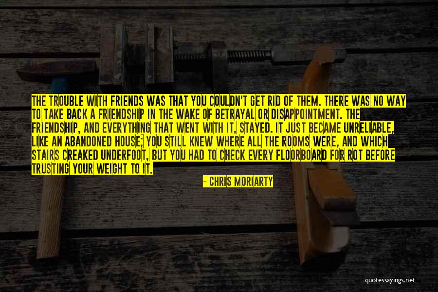 Disappointment To A Friendship Quotes By Chris Moriarty Disappointment To A Friendship Quotes By Chris Moriarty