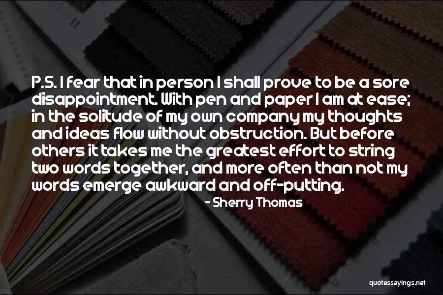 Disappointment To Others Quotes By Sherry Thomas Disappointment To Others Quotes By Sherry Thomas