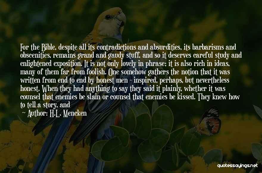 Disarming Quotes By H.L. Mencken