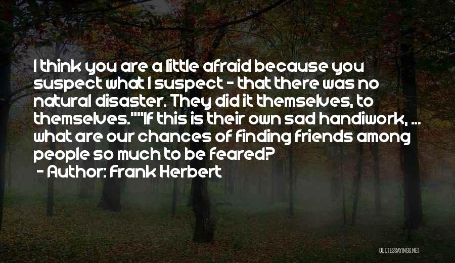 Disaster Quotes By Frank Herbert