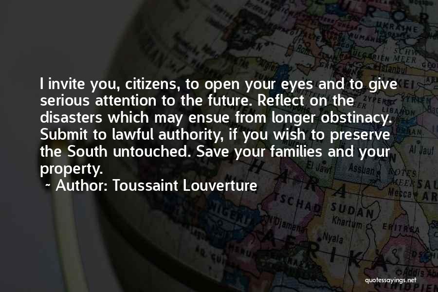 Disasters Quotes By Toussaint Louverture