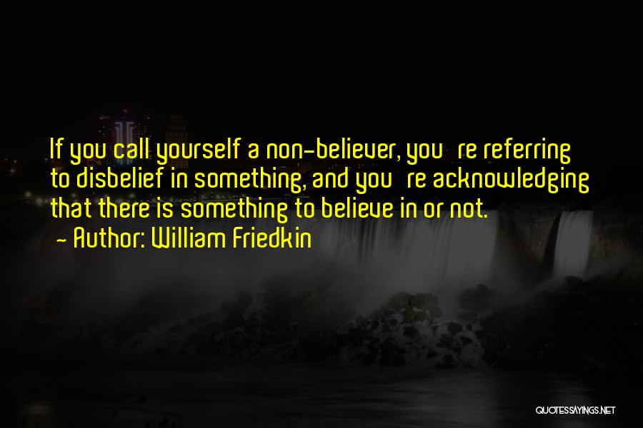 Disbelief Quotes By William Friedkin