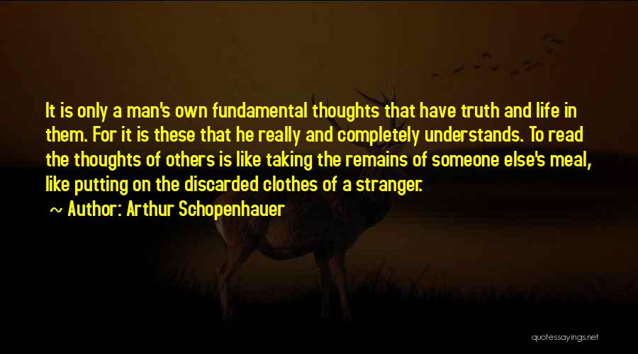 Discarded Quotes By Arthur Schopenhauer