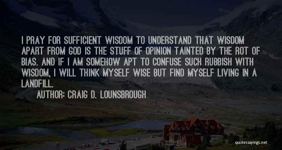 Discerning God's Will Quotes By Craig D. Lounsbrough