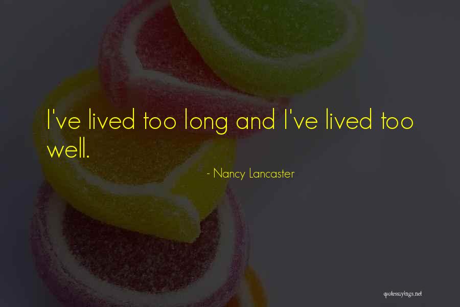 Discernir Concepto Quotes By Nancy Lancaster Discernir Concepto Quotes By Nancy Lancaster