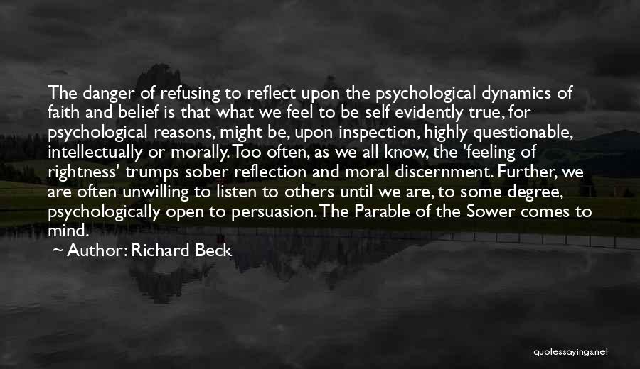 Discernment Quotes By Richard Beck