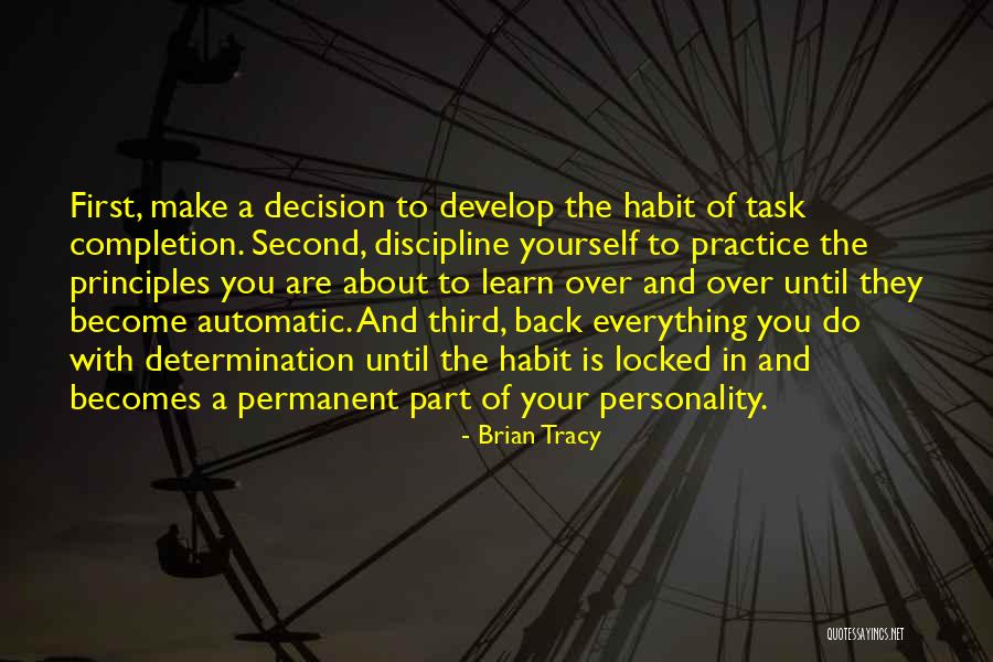 Discipline And Determination Quotes By Brian Tracy