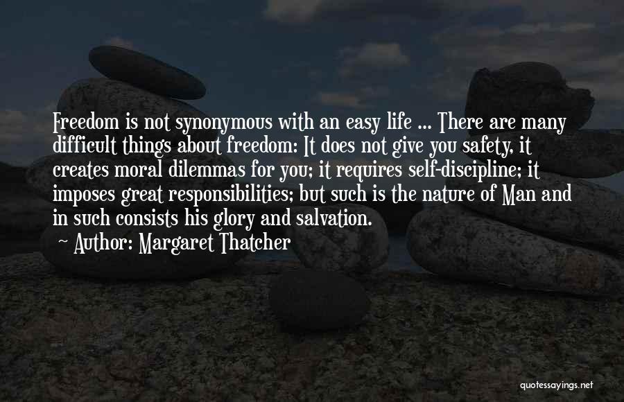 Discipline And Freedom Quotes By Margaret Thatcher