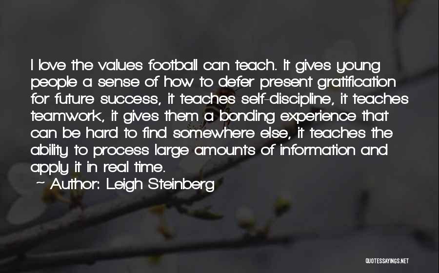 Discipline And Gratification Quotes By Leigh Steinberg