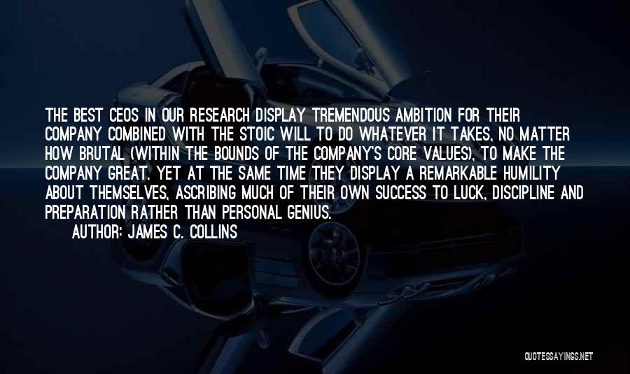 Discipline And Leadership Quotes By James C. Collins