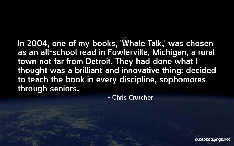 Discipline In School Quotes By Chris Crutcher Discipline In School Quotes By Chris Crutcher