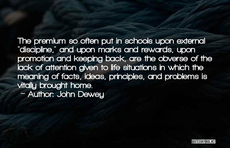 Discipline In School Quotes By John Dewey