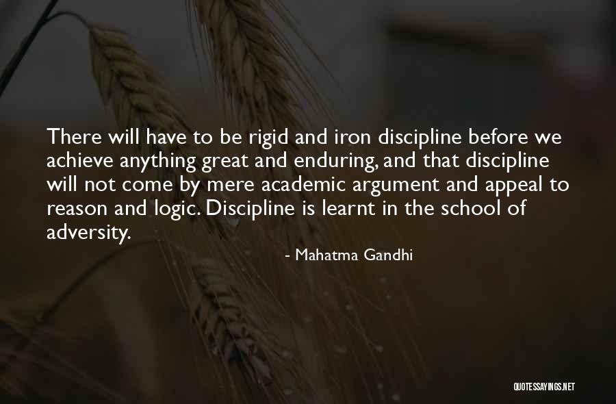 Discipline In School Quotes By Mahatma Gandhi