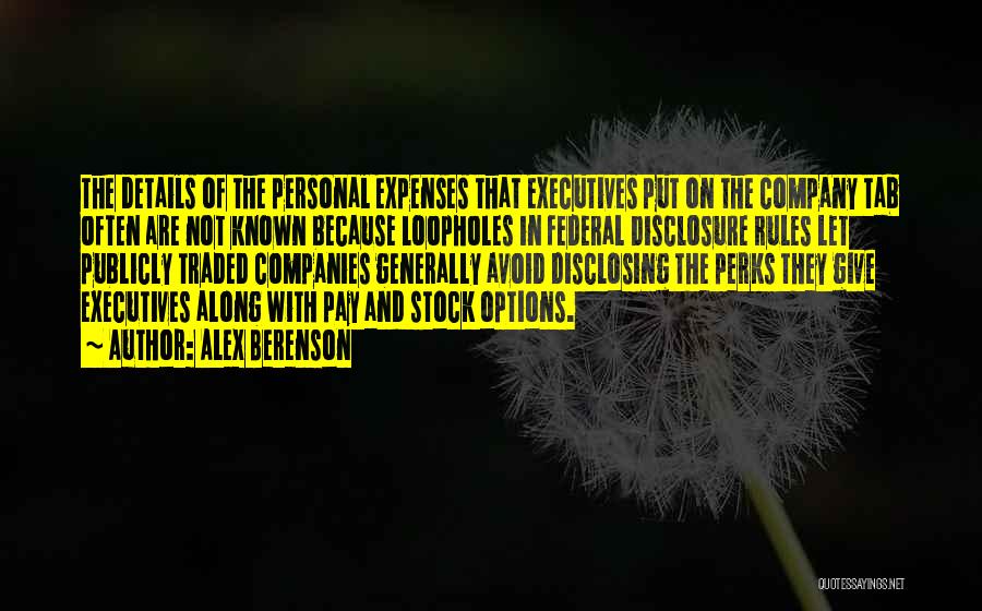 Disclosure Quotes By Alex Berenson