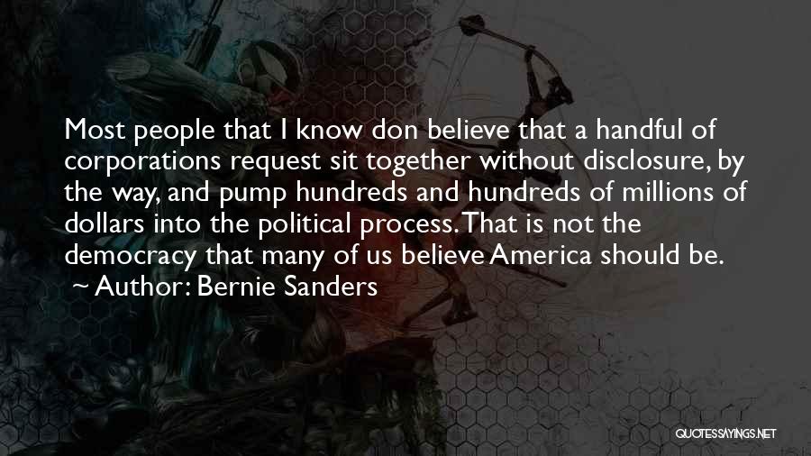 Disclosure Quotes By Bernie Sanders