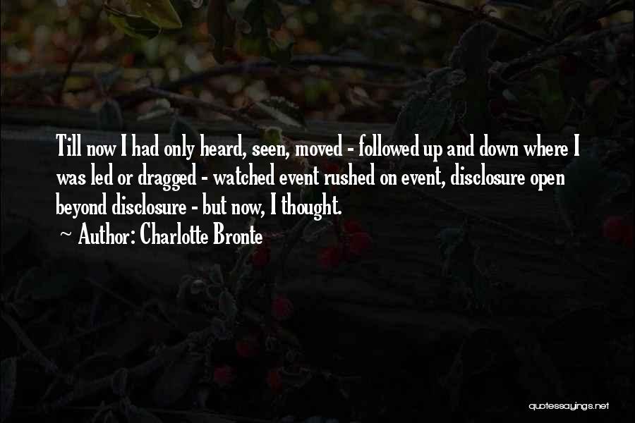 Disclosure Quotes By Charlotte Bronte