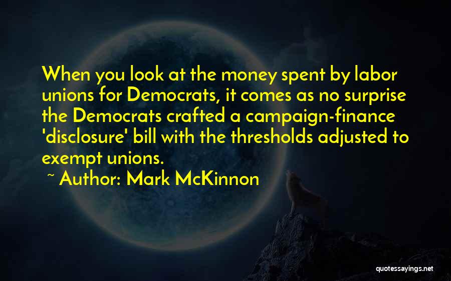 Disclosure Quotes By Mark McKinnon