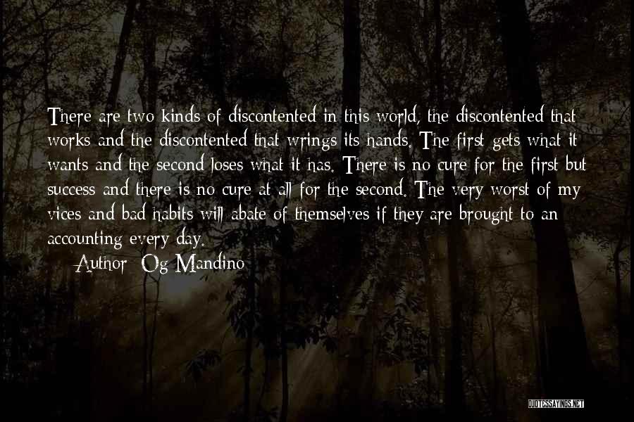 Discontent Success Quotes By Og Mandino