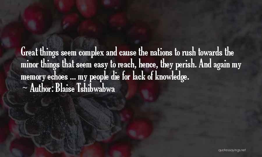 Discotheque Lounge Quotes By Blaise Tshibwabwa