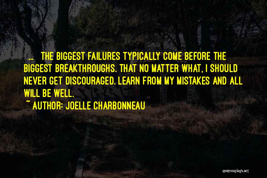 Discouraged Quotes By Joelle Charbonneau