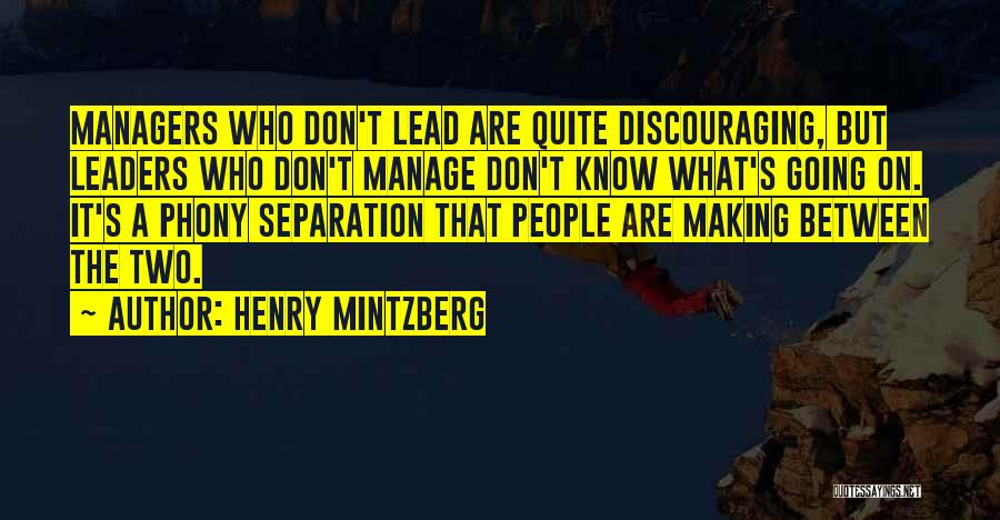 Discouraging Quotes By Henry Mintzberg