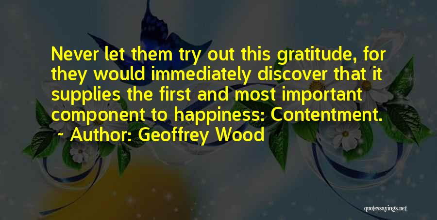 Discover Happiness Quotes By Geoffrey Wood