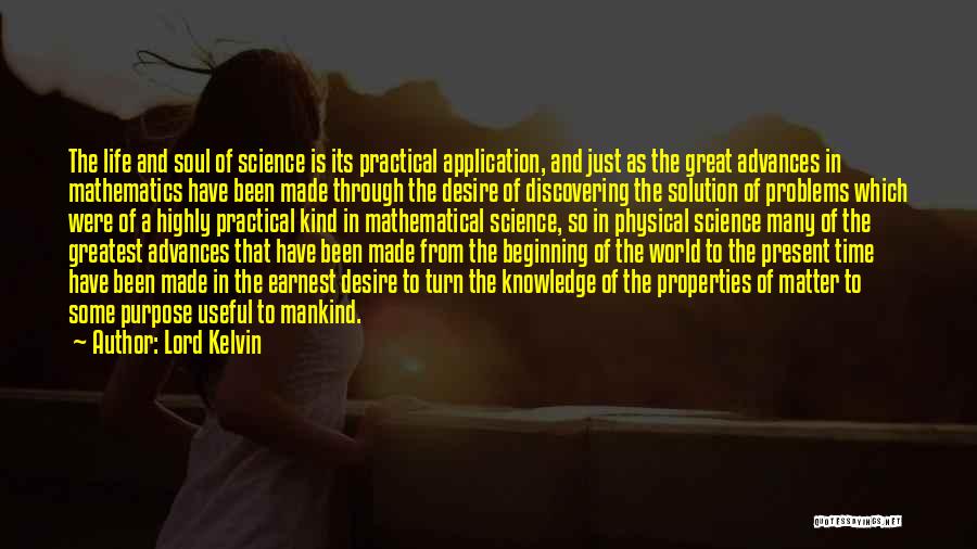 Discovering Life Quotes By Lord Kelvin