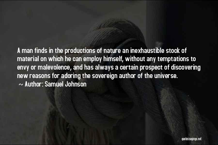 Discovering Nature Quotes By Samuel Johnson