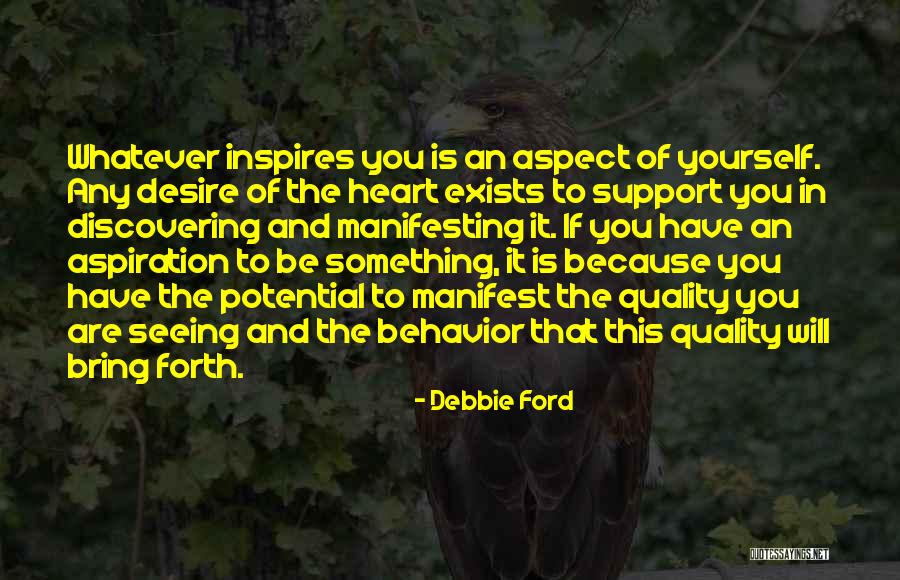 Discovering Potential Quotes By Debbie Ford