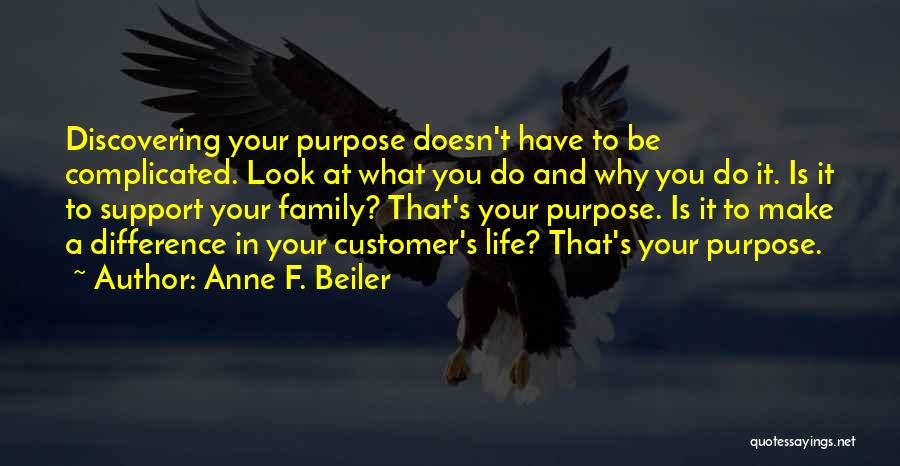 Discovering Purpose Quotes By Anne F. Beiler