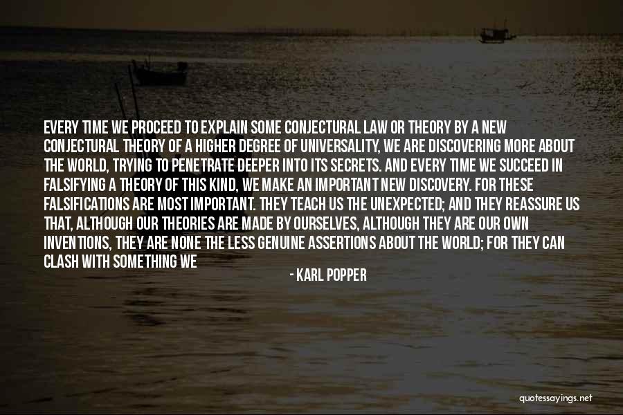 Discovering Secrets Quotes By Karl Popper