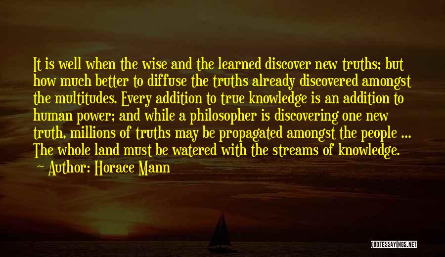 Discovering The Truth Quotes By Horace Mann