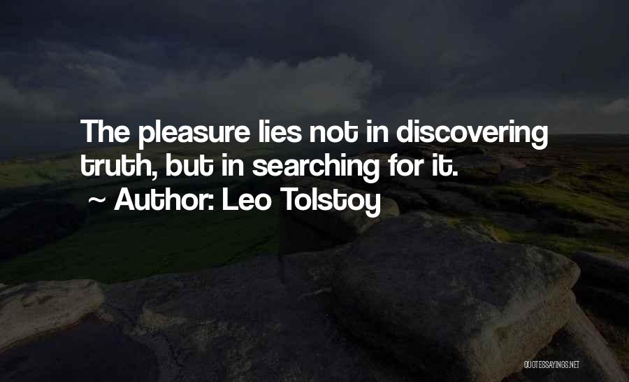 Discovering The Truth Quotes By Leo Tolstoy