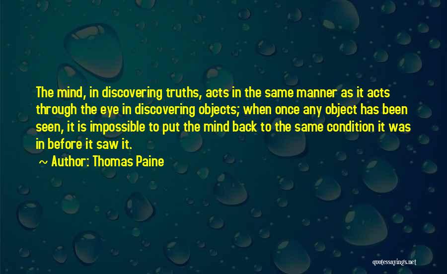 Discovering The Truth Quotes By Thomas Paine