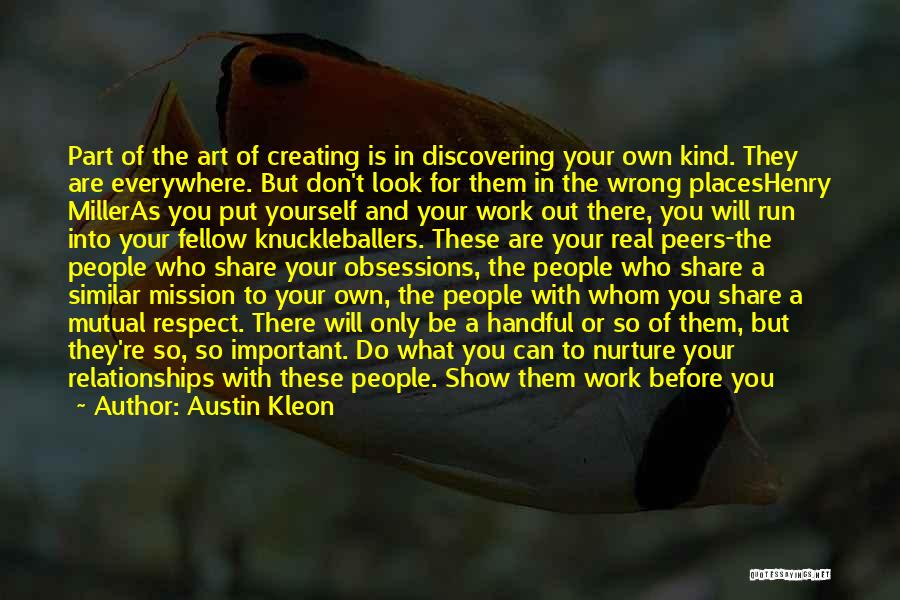 Discovering You Quotes By Austin Kleon