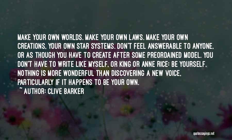 Discovering You Quotes By Clive Barker