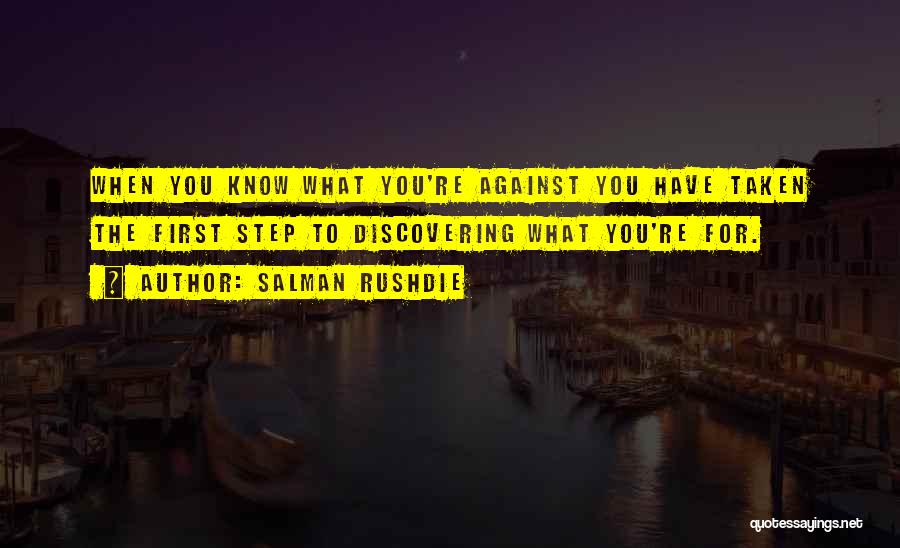Discovering You Quotes By Salman Rushdie