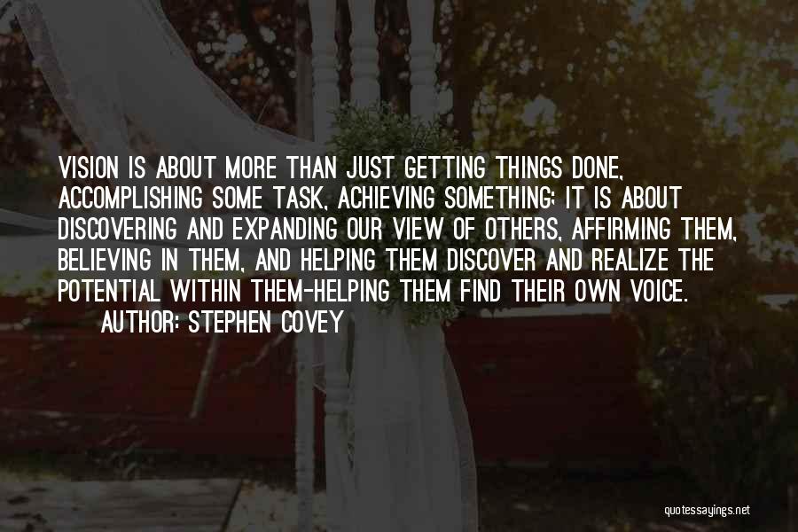 Discovering Your Potential Quotes By Stephen Covey