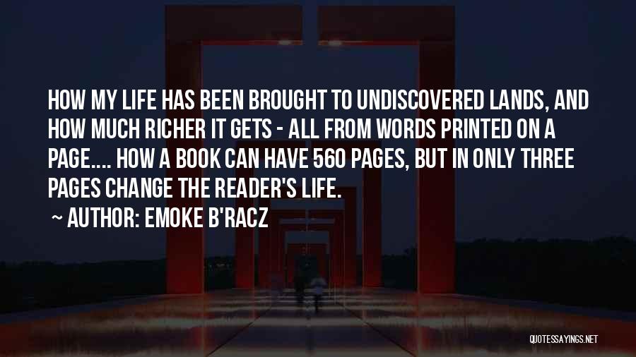 Discovery And Change Quotes By Emoke B'Racz