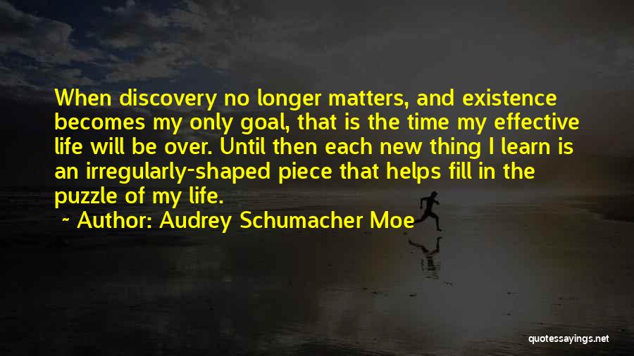 Discovery In Life Quotes By Audrey Schumacher Moe