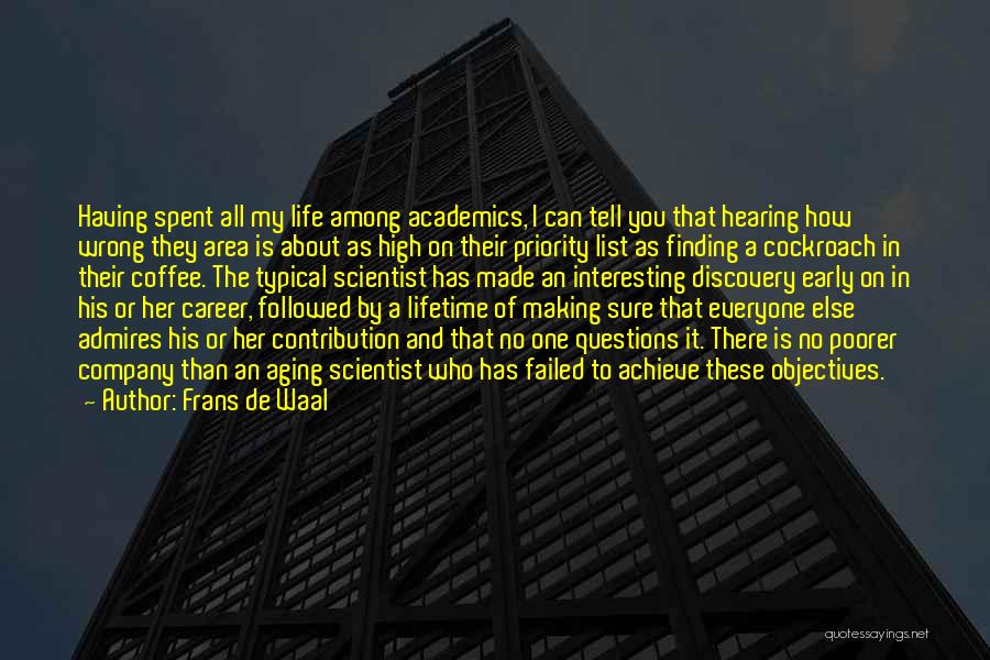 Discovery In Life Quotes By Frans De Waal