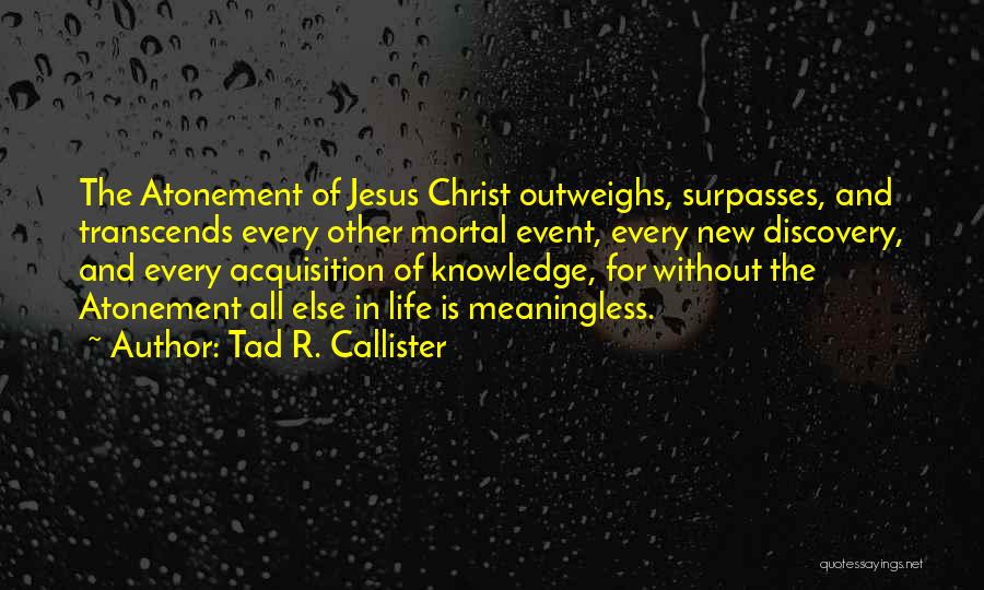 Discovery In Life Quotes By Tad R. Callister