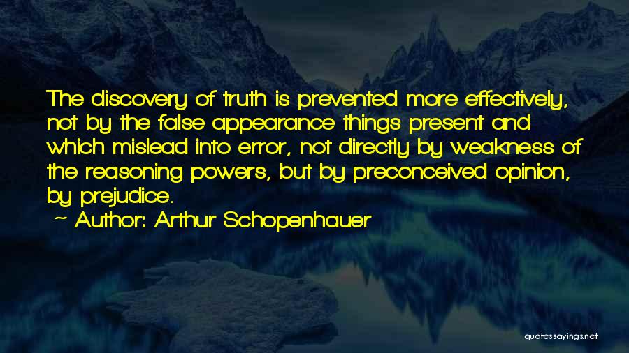 Discovery Of Truth Quotes By Arthur Schopenhauer